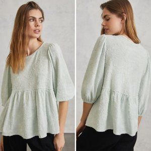 NWT Anthropologie Amorina Babydoll Top | M